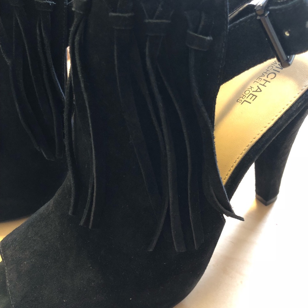 Michael Kors Kassidy Open Toe Booties - Black - Picture 5 of 5